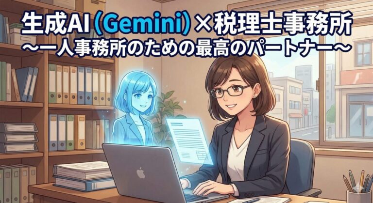 生成AI（Gemini）×税理士事務所 ～一人事務所のための最高のパートナー～