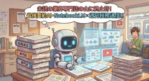 未読の業界専門誌の山に追われる日々に終止符！最強要約AI・NotebookLM✖️週刊税務通信！！　｜　ミライクラフト税理士事務所