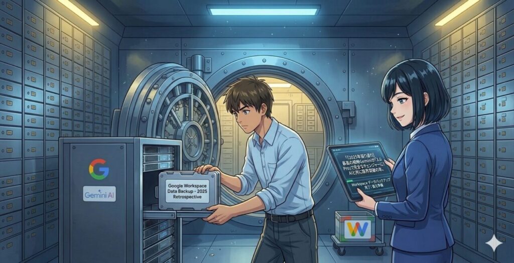 ンターネットからの外部アクセスを完全に遮断し、クラウドのバックアップデータを「銀行の地下金庫」のように安全なローカル環境へ保管する運用イメージ|ミライクラフト税理士事務所