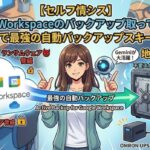 ミライクラフト税理士事務所が構築した、Google WorkspaceとSynology NAS（不変スナップショット）、UPSを連動させた最強の自動バックアップスキームのイメージ図｜ミライクラフト税理士事務所