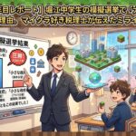 【租税教室2年目レポート】堀江中学校で税理士が行った模擬選挙（大きな政府が圧勝）と、マインクラフトを交えた授業風景のアイキャッチ画像｜ミライクラフト税理士事務所